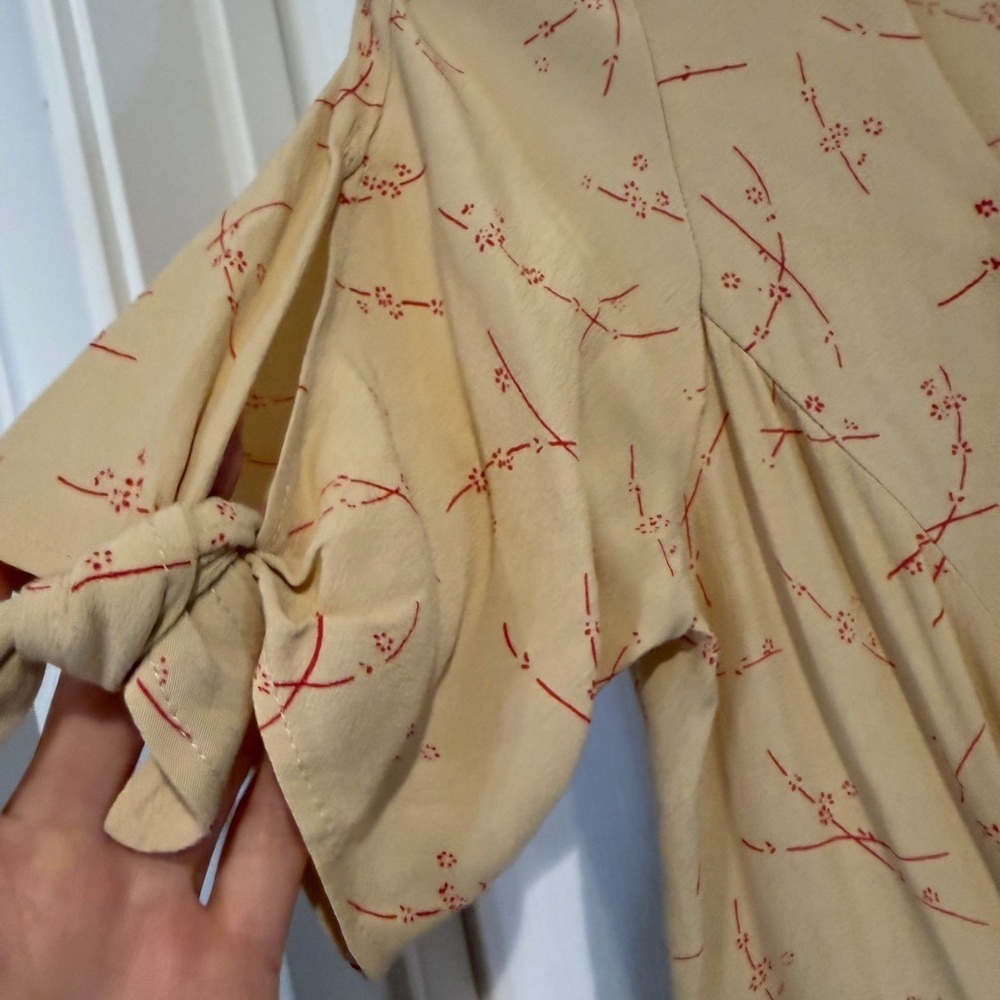 Urban Outfitters Beige Button-Down Midi Dress - Picture 5 of 5